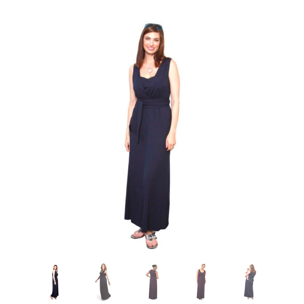 Hadley Stillwell Jet Set maternity maxi dress, size S